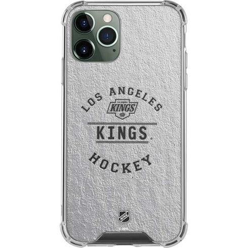NHL Los Angeles Kings Black Text iPhone 12 Pro Clear Case