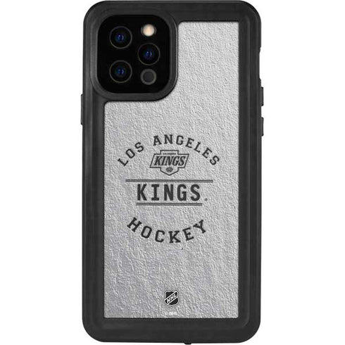 NHL Los Angeles Kings Black Text iPhone 12 Pro Waterproof Case