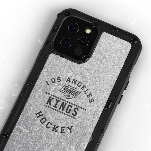 NHL Los Angeles Kings Black Text iPhone 12 Pro Waterproof Case