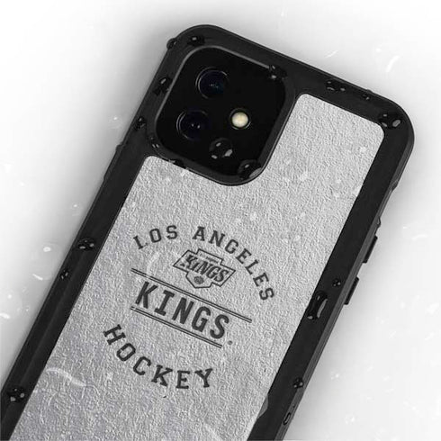 NHL Los Angeles Kings Black Text iPhone 12 Waterproof Case