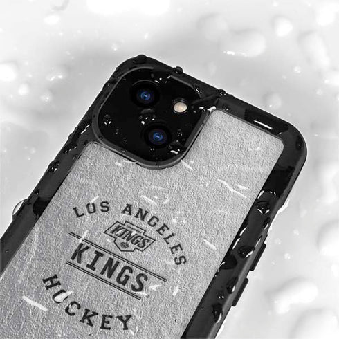 NHL Los Angeles Kings Black Text iPhone 13 Mini Waterproof Case