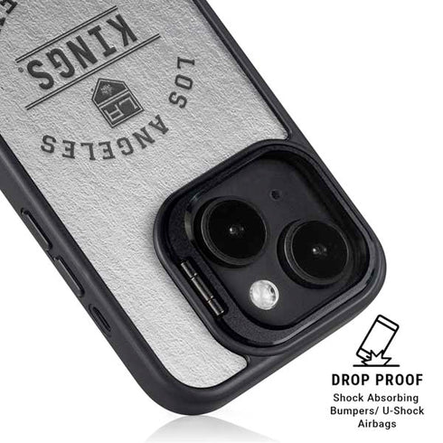 NHL Los Angeles Kings Black Text iPhone 14 Plus Kickstand Case