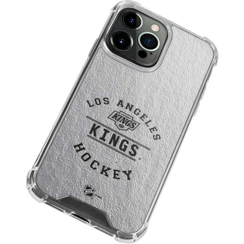 NHL Los Angeles Kings Black Text iPhone 14 Pro Clear Case