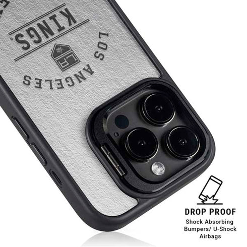 NHL Los Angeles Kings Black Text iPhone 14 Pro Max Kickstand Case