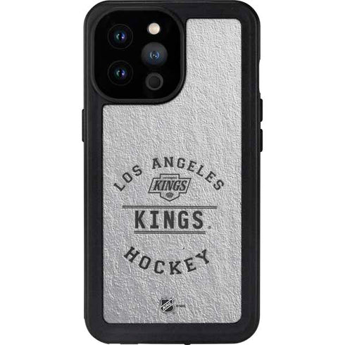 NHL Los Angeles Kings Black Text iPhone 14 Pro Max Waterproof Case