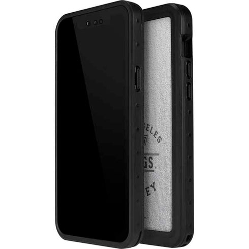 NHL Los Angeles Kings Black Text iPhone 14 Pro Max Waterproof Case