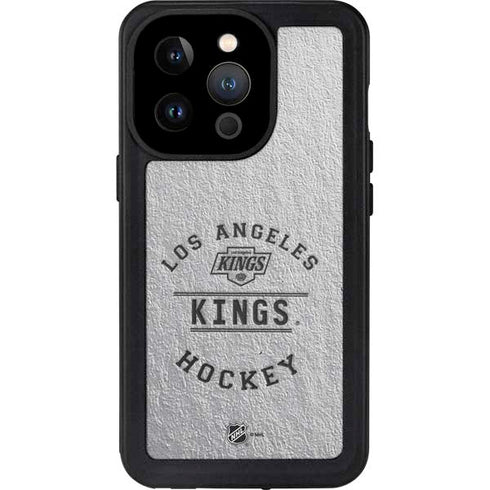 NHL Los Angeles Kings Black Text iPhone 14 Pro Waterproof Case