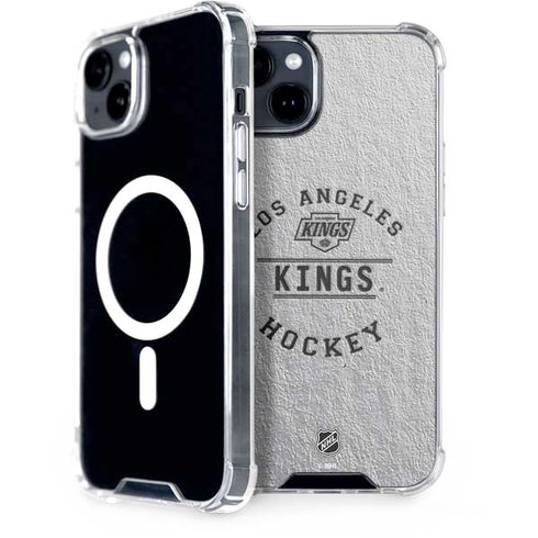 NHL Los Angeles Kings Black Text iPhone 15 Plus MagSafe Case