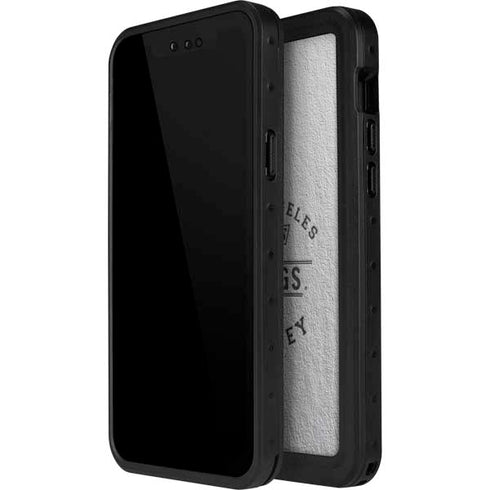 NHL Los Angeles Kings Black Text iPhone 15 Waterproof Case