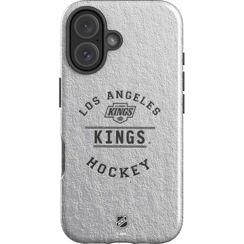 NHL Los Angeles Kings Black Text iPhone 16 Impact Case