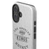 NHL Los Angeles Kings Black Text iPhone 16 Impact Case
