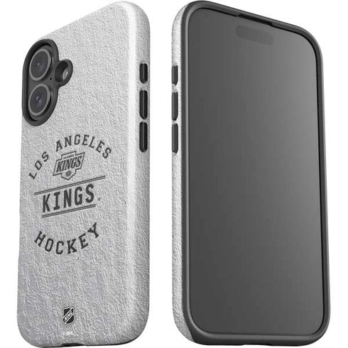 NHL Los Angeles Kings Black Text iPhone 16 Impact Case