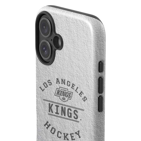 NHL Los Angeles Kings Black Text iPhone 16 Plus Impact Case