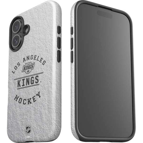 NHL Los Angeles Kings Black Text iPhone 16 Plus Impact Case