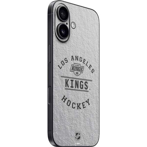 NHL Los Angeles Kings Black Text iPhone 16 Plus Skin