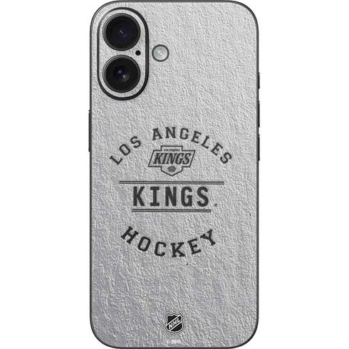 NHL Los Angeles Kings Black Text iPhone 16 Skin