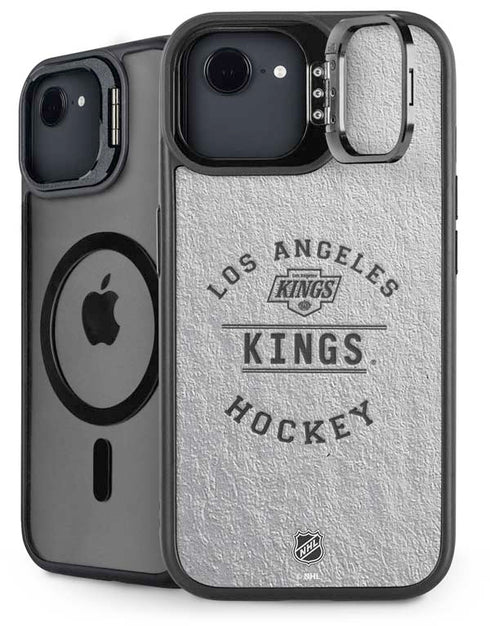 NHL Los Angeles Kings Black Text iPhone 16e Kickstand Case