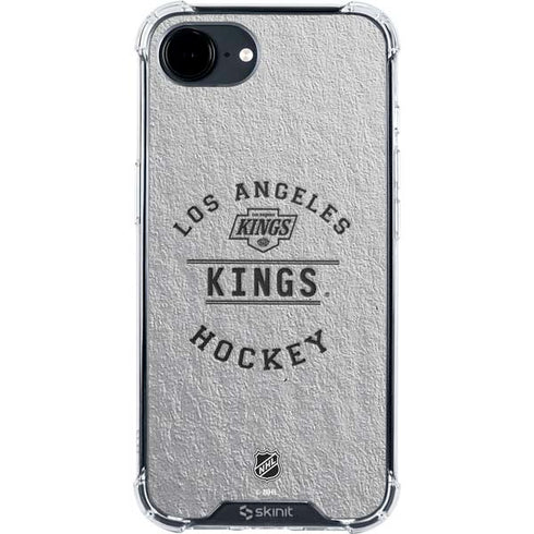 NHL Los Angeles Kings Black Text iPhone 16e Clear Case