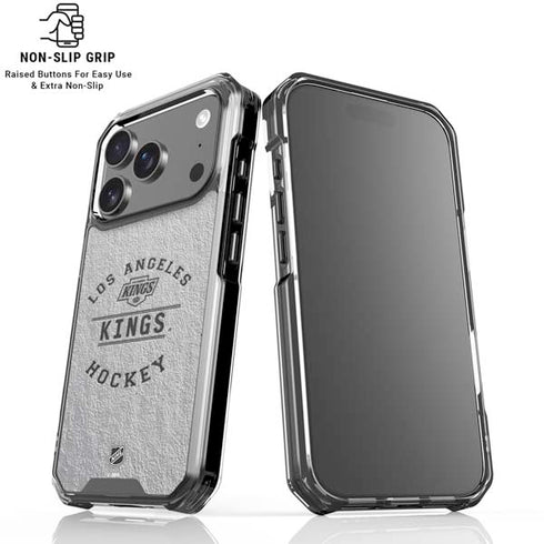 NHL Los Angeles Kings Black Text iPhone 18 Pro Clear Case