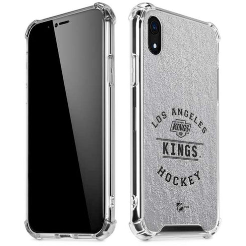 NHL Los Angeles Kings Black Text iPhone XR Clear Case
