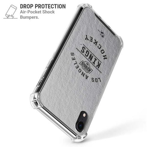 NHL Los Angeles Kings Black Text iPhone XR Clear Case