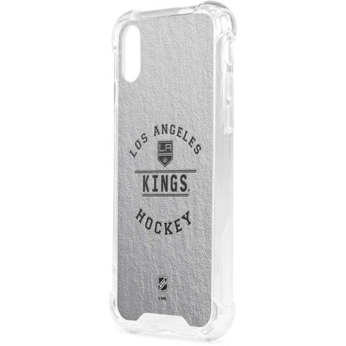 NHL Los Angeles Kings Black Text iPhone XS Clear Case