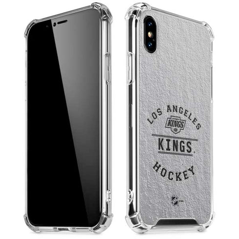 NHL Los Angeles Kings Black Text iPhone XS Max Clear Case