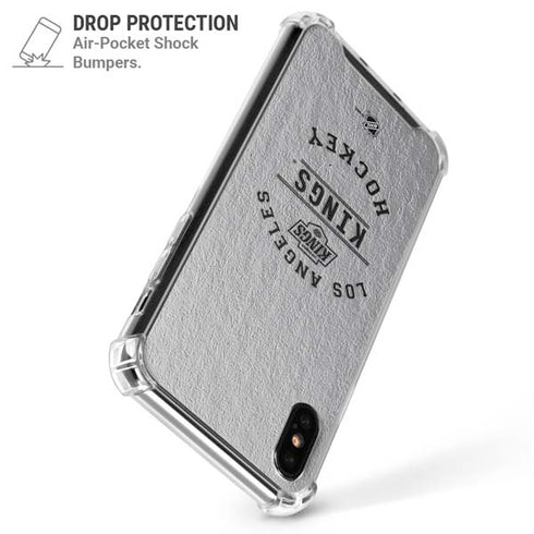 NHL Los Angeles Kings Black Text iPhone XS Max Clear Case