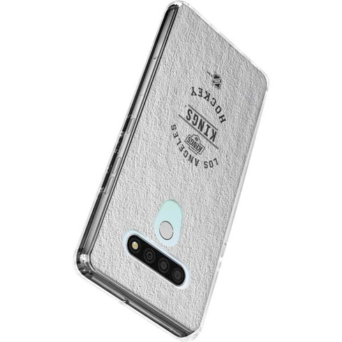 NHL Los Angeles Kings Black Text LG Stylo 6 Clear Case