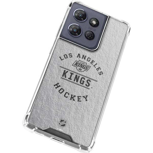 NHL Los Angeles Kings Black Text Moto G 5G (2025) Clear Case