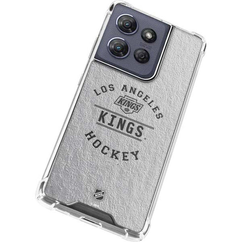 NHL Los Angeles Kings Black Text Moto G Power 5G (2025) Clear Case