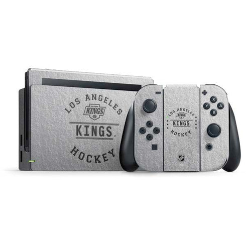 NHL Los Angeles Kings Black Text Nintendo Switch Bundle Skin