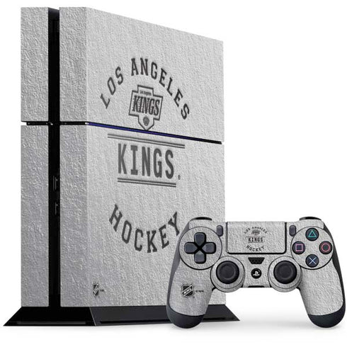 NHL Los Angeles Kings Black Text PS4 Console and Controller Bundle Skin
