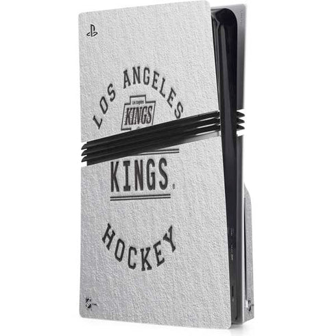 NHL Los Angeles Kings Black Text PS5 Pro Disk Console Skin