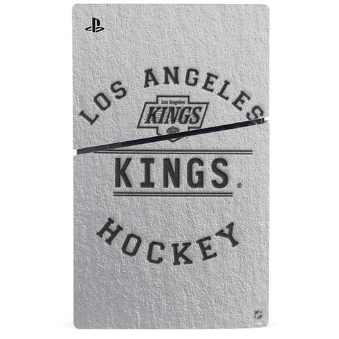 NHL Los Angeles Kings Black Text PS5 Slim Disk Console Skin