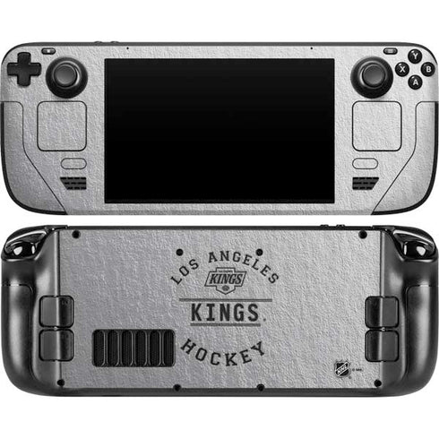 NHL Los Angeles Kings Black Text Steam Deck Handheld Gaming Computer OLED Skin