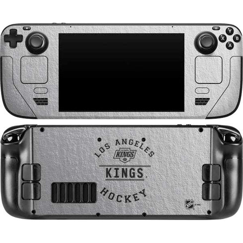 NHL Los Angeles Kings Black Text Steam Deck Handheld Gaming Computer Skin