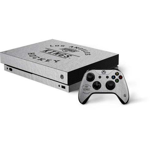 NHL Los Angeles Kings Black Text Xbox One X Bundle Skin
