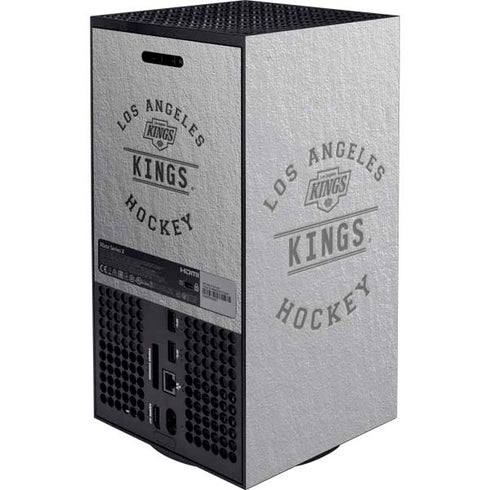 NHL Los Angeles Kings Black Text Xbox Series X Console Skin