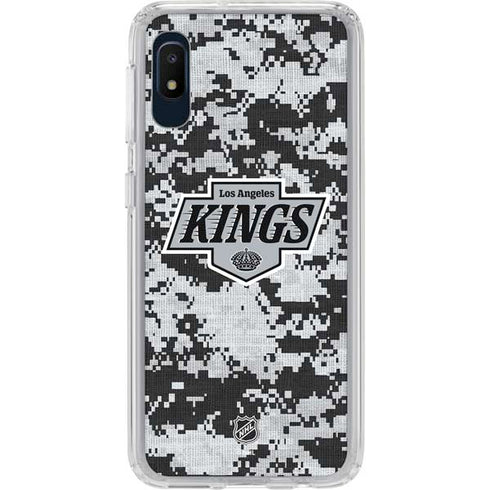 NHL Los Angeles Kings Camo Galaxy A10e Clear Case
