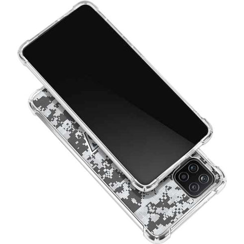 NHL Los Angeles Kings Camo Galaxy A12 Clear Case