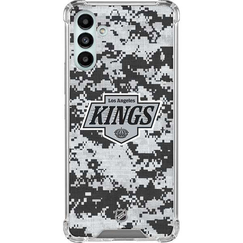 NHL Los Angeles Kings Camo Galaxy A13 5G Clear Case