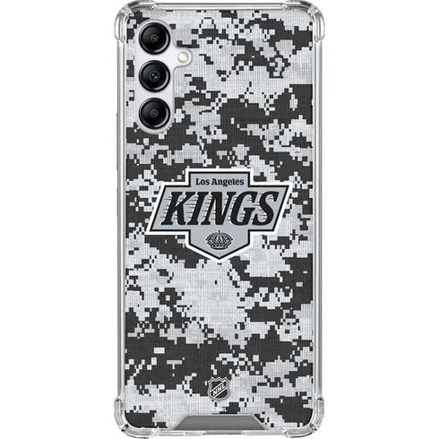 NHL Los Angeles Kings Camo Galaxy A14 5G Clear Case