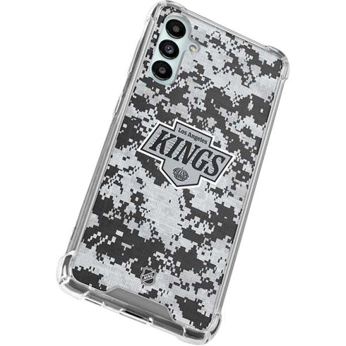 NHL Los Angeles Kings Camo Galaxy A14 5G Clear Case
