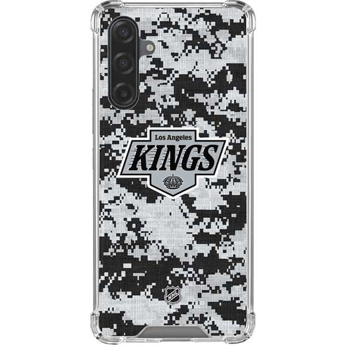 NHL Los Angeles Kings Camo Galaxy A17 Clear Case