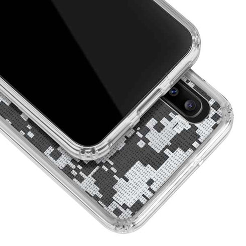 NHL Los Angeles Kings Camo Galaxy A20 Clear Case