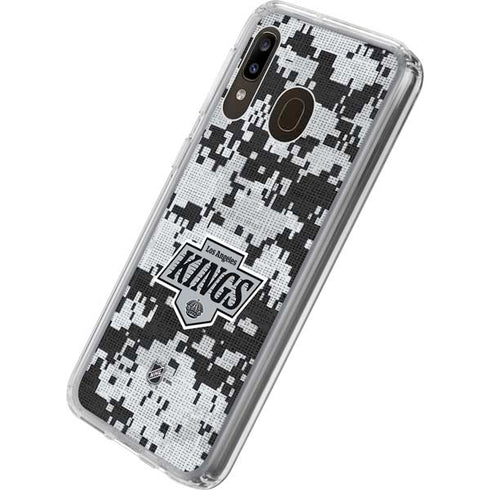 NHL Los Angeles Kings Camo Galaxy A20 Clear Case