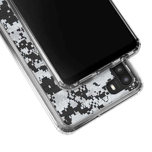 NHL Los Angeles Kings Camo Galaxy A21 Clear Case