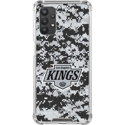 NHL Los Angeles Kings Camo Galaxy A32 5G Clear Case
