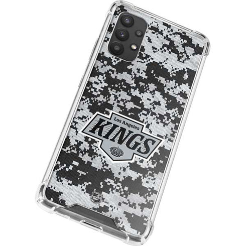 NHL Los Angeles Kings Camo Galaxy A32 5G Clear Case